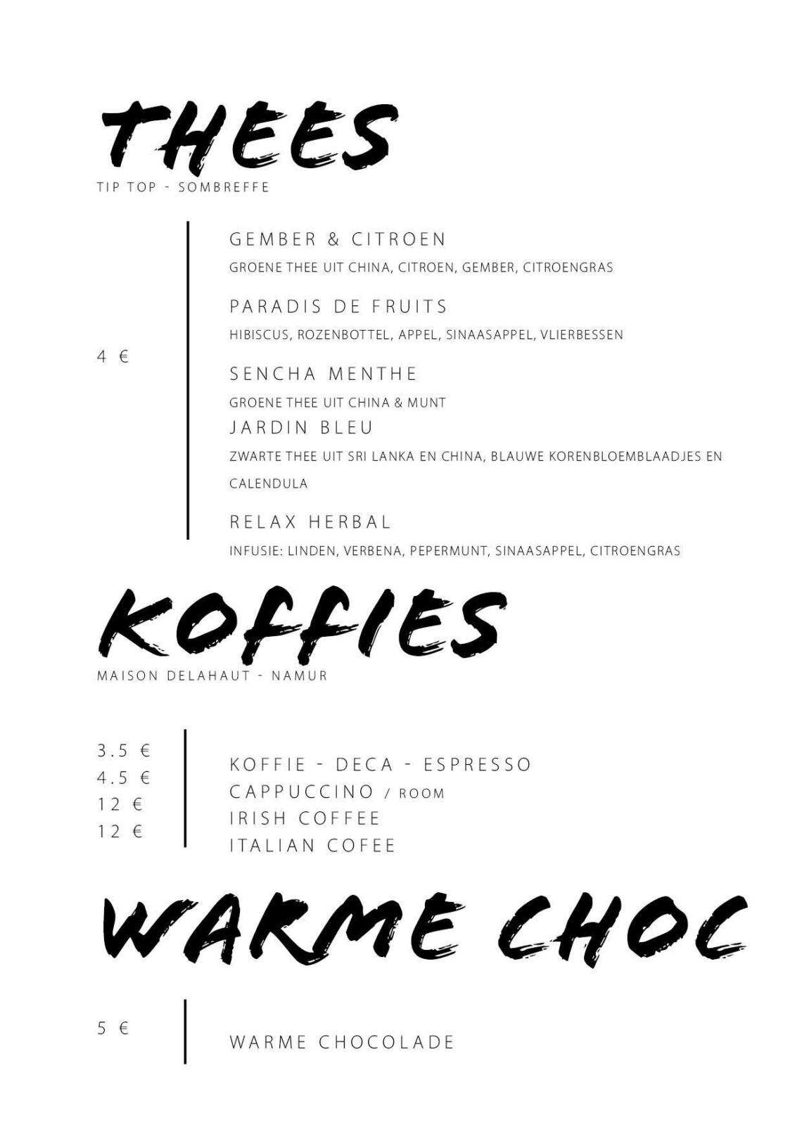 Carte Table Avril à juin 2026 NDLS22