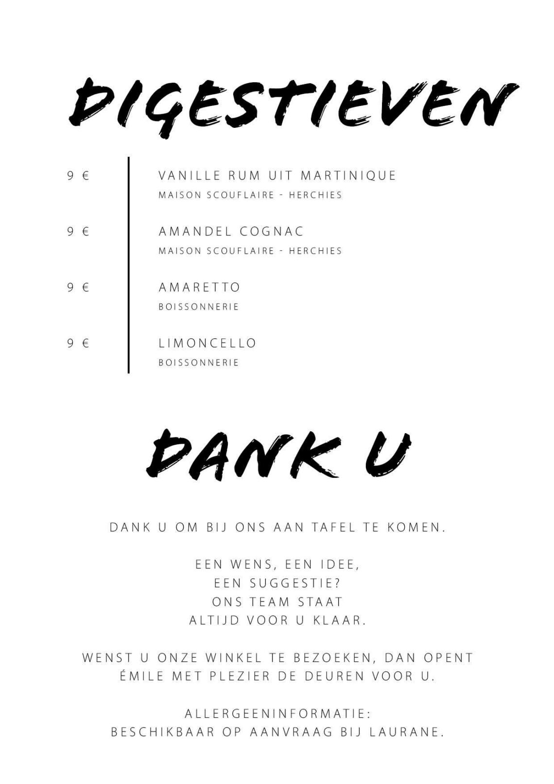 Carte Table Avril à juin 2026 NDLS23