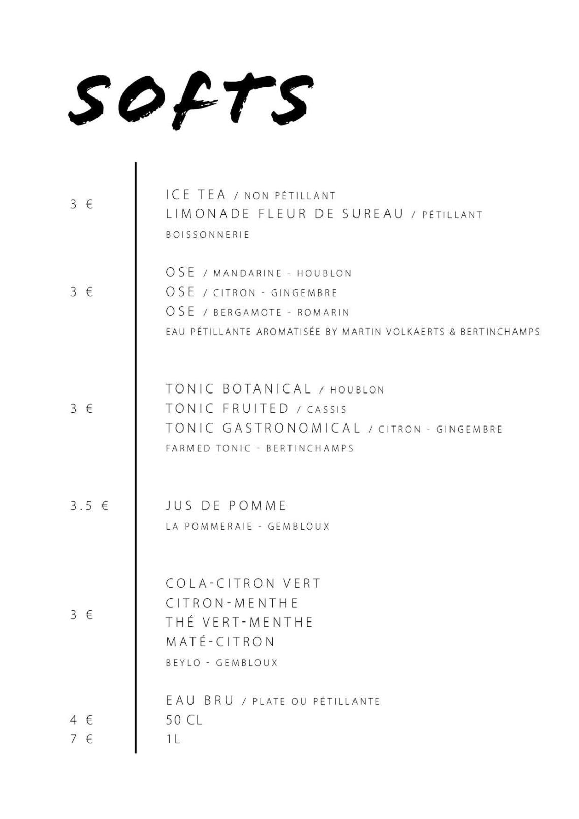 Carte Table Juillet à septembre 202520