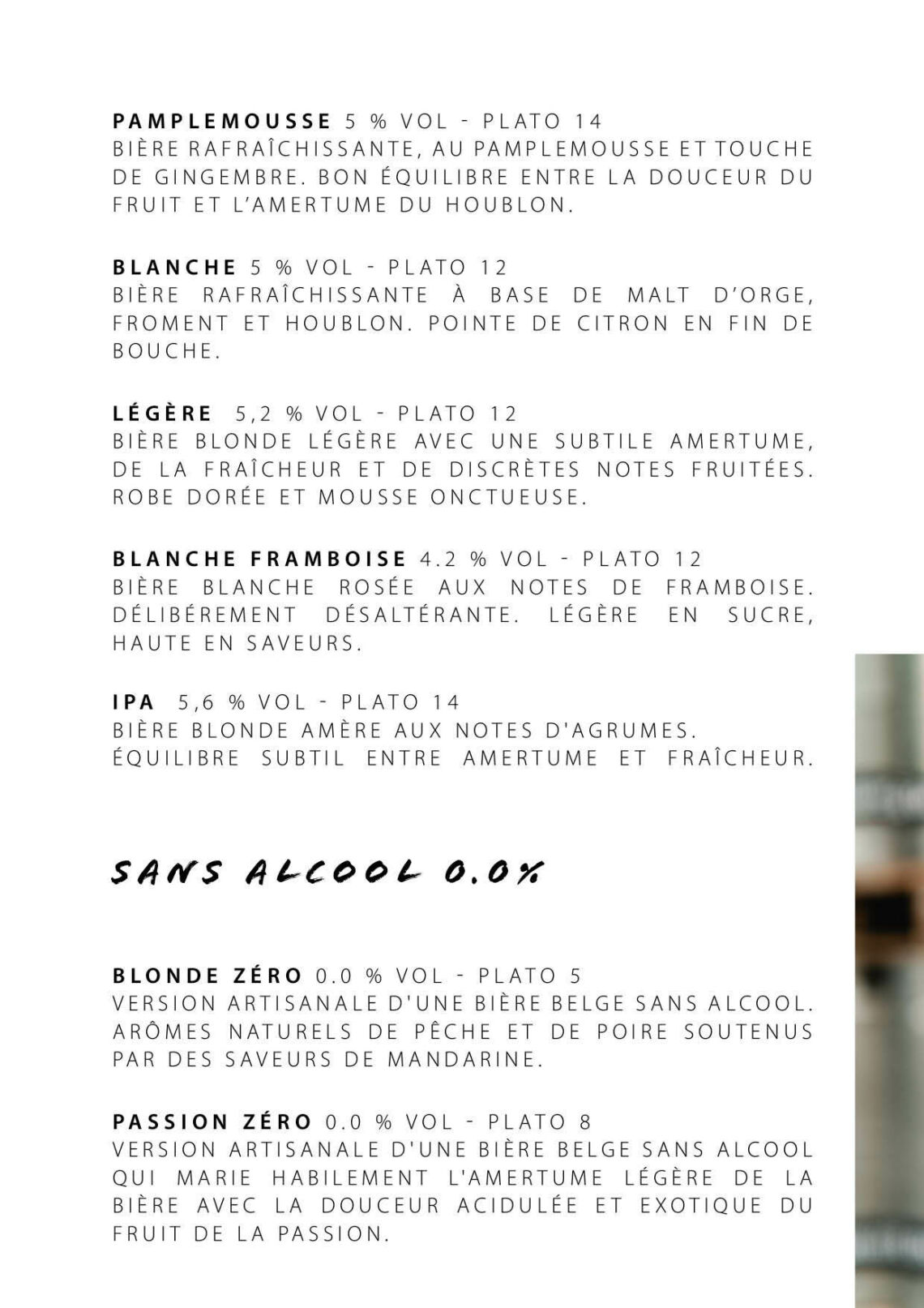 Menu Table de Bertinchamps Juillet à septembre 20264