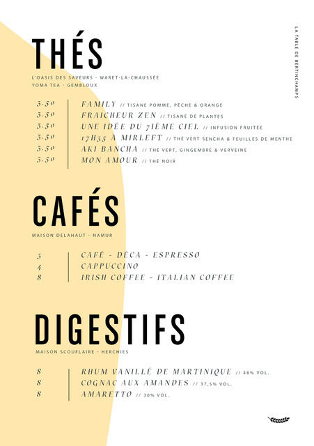 9 Boissons Thé Café Digestif